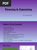 Planning & Organizing - Unit 2