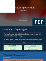 Psychology Applion To