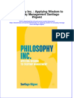 (Download PDF) Philosophy Inc Applying Wisdom To Everyday Management Santiago Iniguez Full Chapter PDF