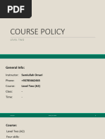 Course Policy (A1)