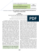 Abdar, M.R. 2020. Seasonal Abundance and Commonly Occurring Household Ants Species in Sangli District Maharashtra