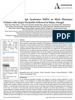 Diagnosis of HyperIgE Syndromes HIES On Black Phenotype Patients With Atopic Dermatitis Followed in Dakar Senegal