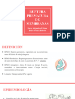 Ruptura Prematura de Membranas (RPM)