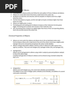 Properties of Alkynes