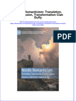 Nordic Romanticism Translation Transmission Transformation Cian Duffy Full Chapter PDF