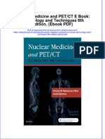 (Download PDF) Nuclear Medicine and Pet CT E Book Technology and Techniques 8Th Edition PDF Full Chapter PDF