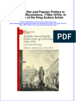 (Download PDF) Royalism War and Popular Politics in The Age of Revolutions 1780S 1870S in The Name of The King Andoni Artola Full Chapter PDF