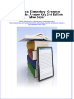 (Download PDF) Outcomes Elementary Grammar Worksheets Answer Key 2Nd Edition Mike Sayer Full Chapter PDF