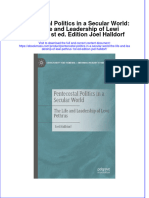 Pentecostal Politics in A Secular World The Life and Leadership of Lewi Pethrus 1St Ed Edition Joel Halldorf Full Chapter PDF