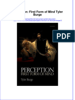 (Download PDF) Perception First Form of Mind Tyler Burge 2 Full Chapter PDF