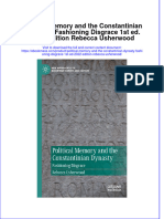 Political Memory and The Constantinian Dynasty Fashioning Disgrace 1St Ed 2022 Edition Rebecca Usherwood Full Chapter PDF