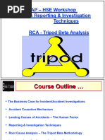 1 - Tripod Beta Analysis, Incident Reporting & Investigation Techniques