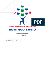 Proyecto Socioformativo Finanzas Empresariales UPDS