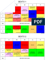 Horario 2 Sextos Cursos 4