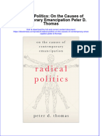 Radical Politics On The Causes of Contemporary Emancipation Peter D Thomas Full Chapter PDF