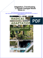 Radical Adaptation Transforming Cities For A Climate Changed World Stone JR Full Chapter PDF