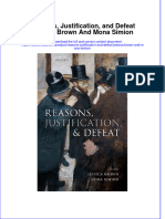 Reasons Justification and Defeat Jessica Brown and Mona Simion Full Chapter PDF