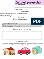 Evaluación Preescolar