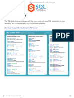 SQL Cheat Sheet Download PDF It in PDF or PNG Format