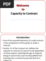 Capacity To Contract