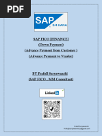 SAP Down Payment (Customer - and Vendor)