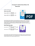 JAWABAN Analisa Laporan Keuangan PT Indofood 2022