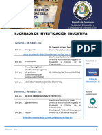 Programa - I Jornada de Investigación Educativa