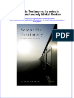 (Download PDF) Scientific Testimony Its Roles in Science and Society Mikkel Gerken Full Chapter PDF