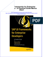 (Download PDF) Sap Ui Frameworks For Enterprise Developers A Practical Guide Marius Obert Full Chapter PDF