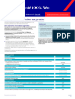 Tableau de Garanties Mutuelle AXA Ma Santé 100% Néo