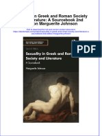 (Download PDF) Sexuality in Greek and Roman Society and Literature A Sourc2Nd Edition Marguerite Johnson Full Chapter PDF