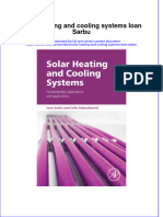 (Download PDF) Solar Heating and Cooling Systems Ioan Sarbu Full Chapter PDF