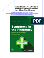 Symptoms in The Pharmacy A Guide To The Management of Common Illnesses 9Th Edition Alison Blenkinsopp Full Chapter PDF