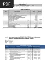 Presupuesto Analitico