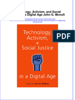 Technology Activism and Social Justice in A Digital Age John G Mcnutt Full Chapter PDF