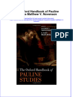 (Download PDF) The Oxford Handbook of Pauline Studies Matthew V Novenson Full Chapter PDF