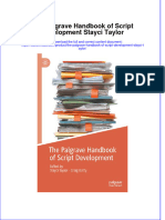 (Download PDF) The Palgrave Handbook of Script Development Stayci Taylor Full Chapter PDF