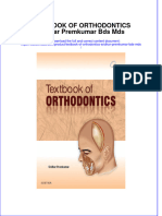 (Download PDF) Textbook of Orthodontics Sridhar Premkumar Bds Mds Full Chapter PDF