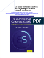 The 15 Minute Case Conceptualization Mastering The Pattern Focused Approach Len Sperry Full Chapter PDF