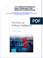 The Ethics of Artificial Intelligence - Principles Challenges and Opportunities Prof Luciano Floridi Full Chapter PDF