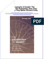 The Geography of Insight The Sciences The Humanities How They Differ Why They Matter Richard Foley Full Chapter PDF