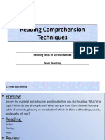 Reading Comprehension Techniques