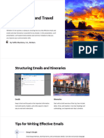 MEETING 5 - Writing Emails and Travel Itineraries