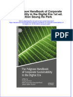 The Palgrave Handbook of Corporate Sustainability in The Digital Era 1St Ed Edition Seung Ho Park Full Chapter PDF