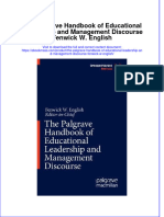 Emassfile - 546the Palgrave Handbook of Educational Leadership and Management Discourse Fenwick W English Full Chapter PDF