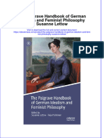 (Download PDF) The Palgrave Handbook of German Idealism and Feminist Philosophy Susanne Lettow Full Chapter PDF