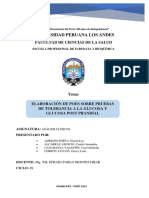 Prac. 10.1 PRUEBAS DE TOLERANCIA A LA GLUCOSA Y GLUCOSA POST PRANDIAL