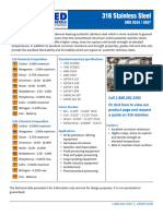 316 Chemical Composition Standard Inventory Specifications