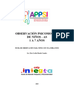 de 1 A 7 Años Manual de Observacion Psicomotriz