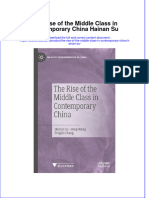 (Download PDF) The Rise of The Middle Class in Contemporary China Hainan Su Full Chapter PDF